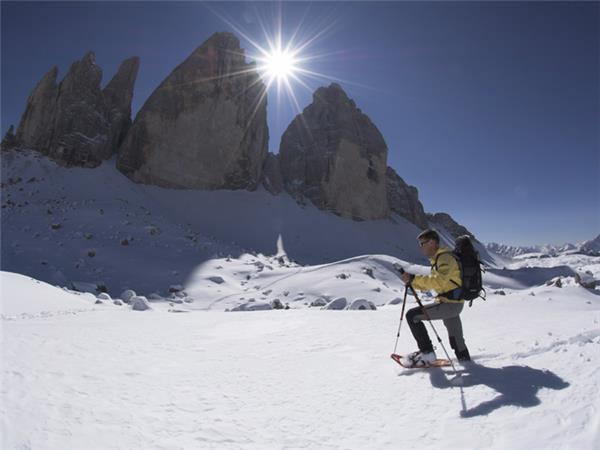 Snowshoeing holiday in the Dolomites